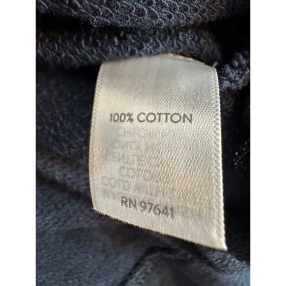 J. Jill Pure Jill Navy blue sweatshirt tunic open neck collar 3/4 sleeve Sz M - Picture 7 of 7